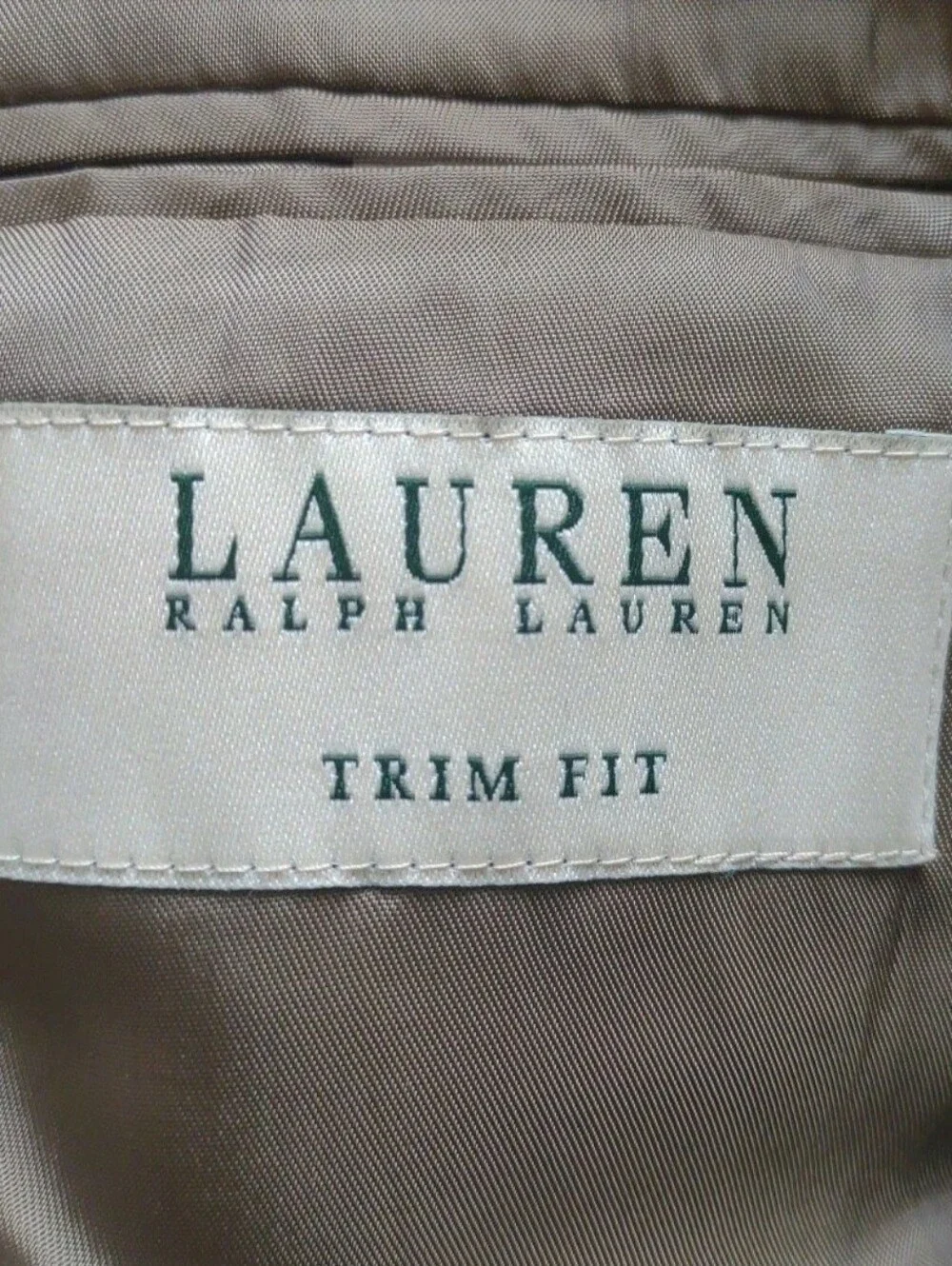 Lauren Ralph Lauren Blazer Mens 48L Brown Wool Trim Fit Houndstooth Sport Jacket